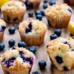 Blueberry Lemon Streusel Muffins