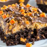 Butterfinger Poke Cake