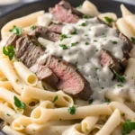 Classic Steak Alfredo Pasta