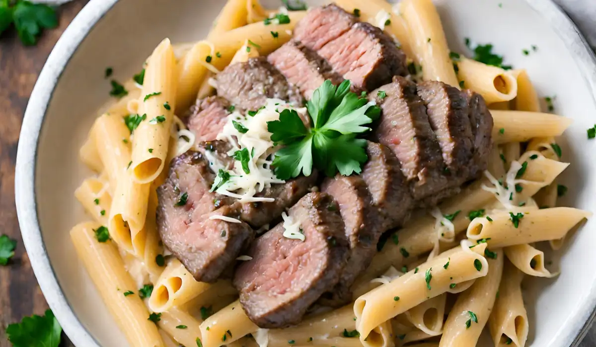 Creamy Steak Pasta Recipe