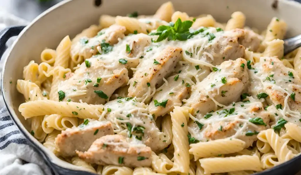 Garlic Parmesan Chicken Pasta Recipe