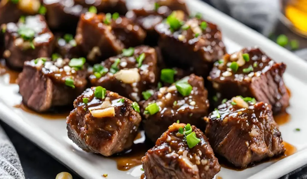 Honey Garlic Steak Bites Recipe