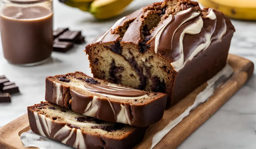 Marbled Chocolate Banana Bread