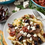 Mediterranean Steak Pasta