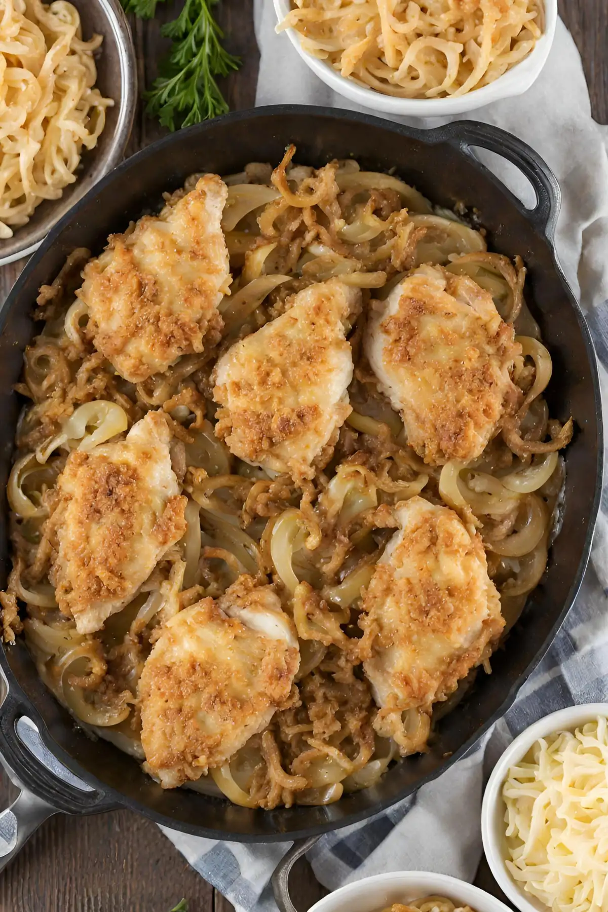 Recipe Development and FAQs Chicken with French Fried Onions