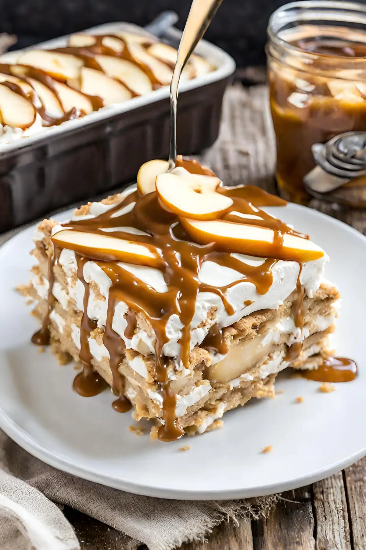 Recipe Overview for Caramel Apple Icebox Cake