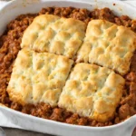 Sloppy Joe Casserole With Biscuits