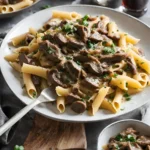 Spicy Steak and Mushroom Pasta