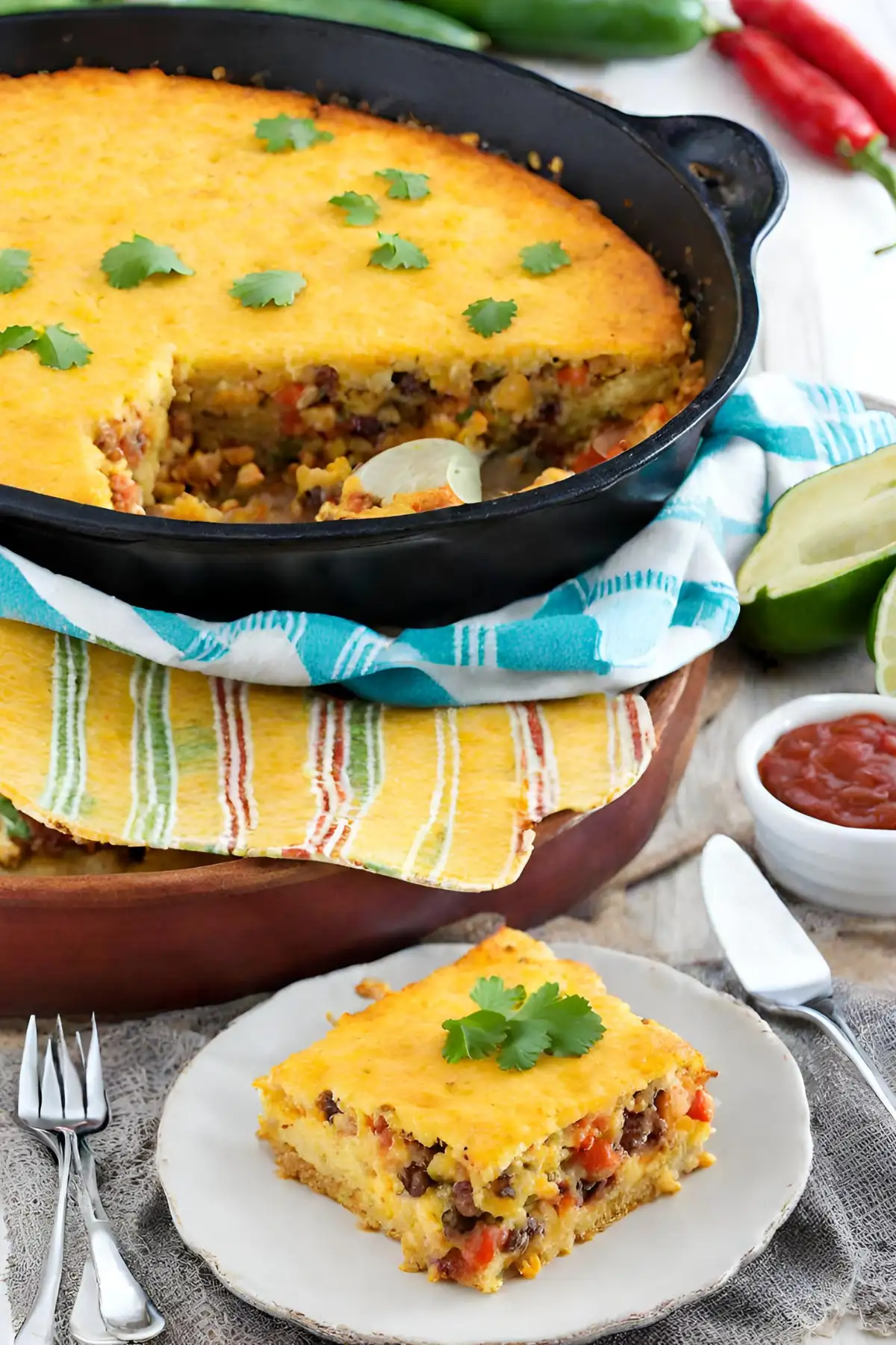 Step-by-Step Cooking Process for Mexican Cornbread Casserole