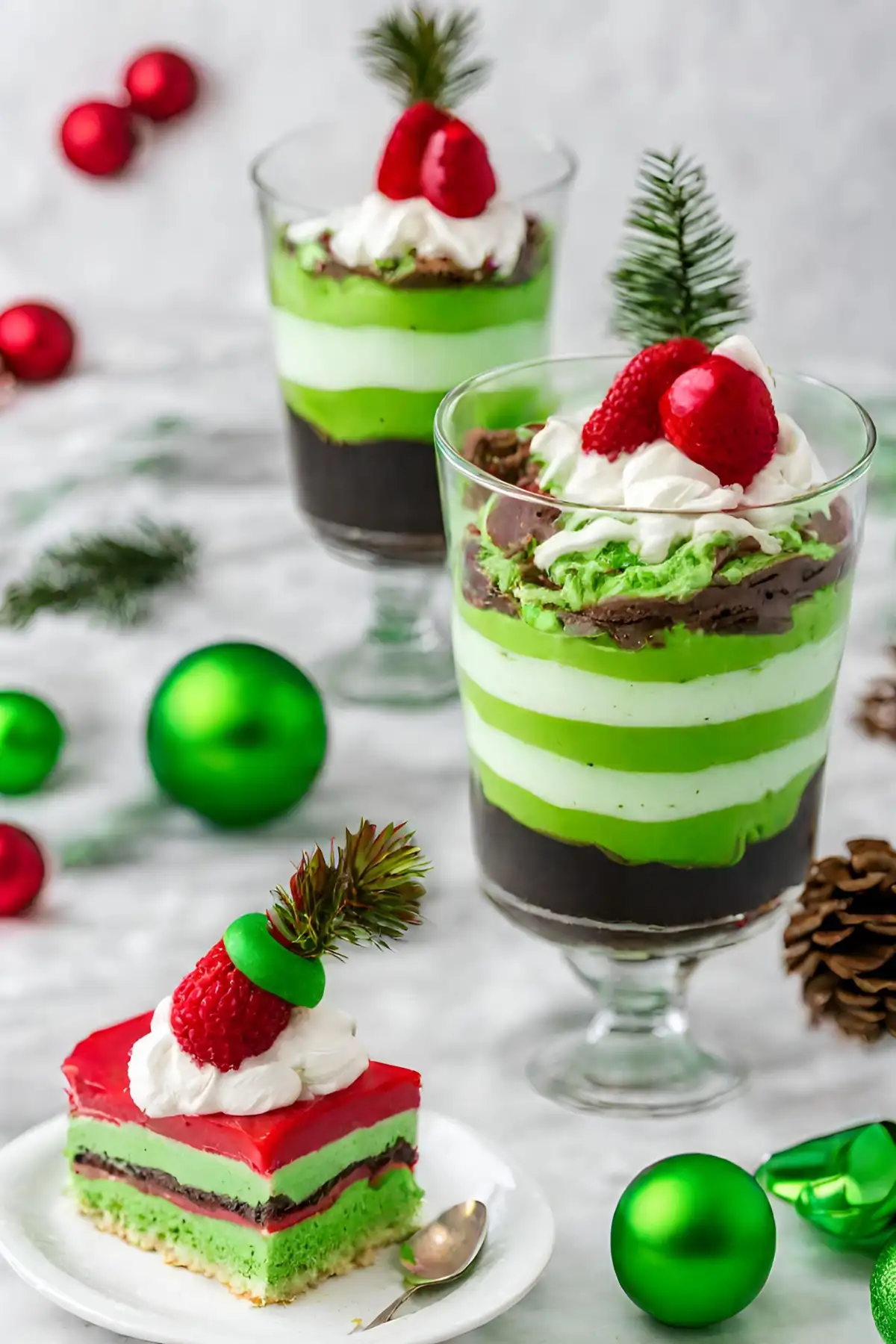 Step-by-Step Recipe Instructions for Grinch Layered Dessert