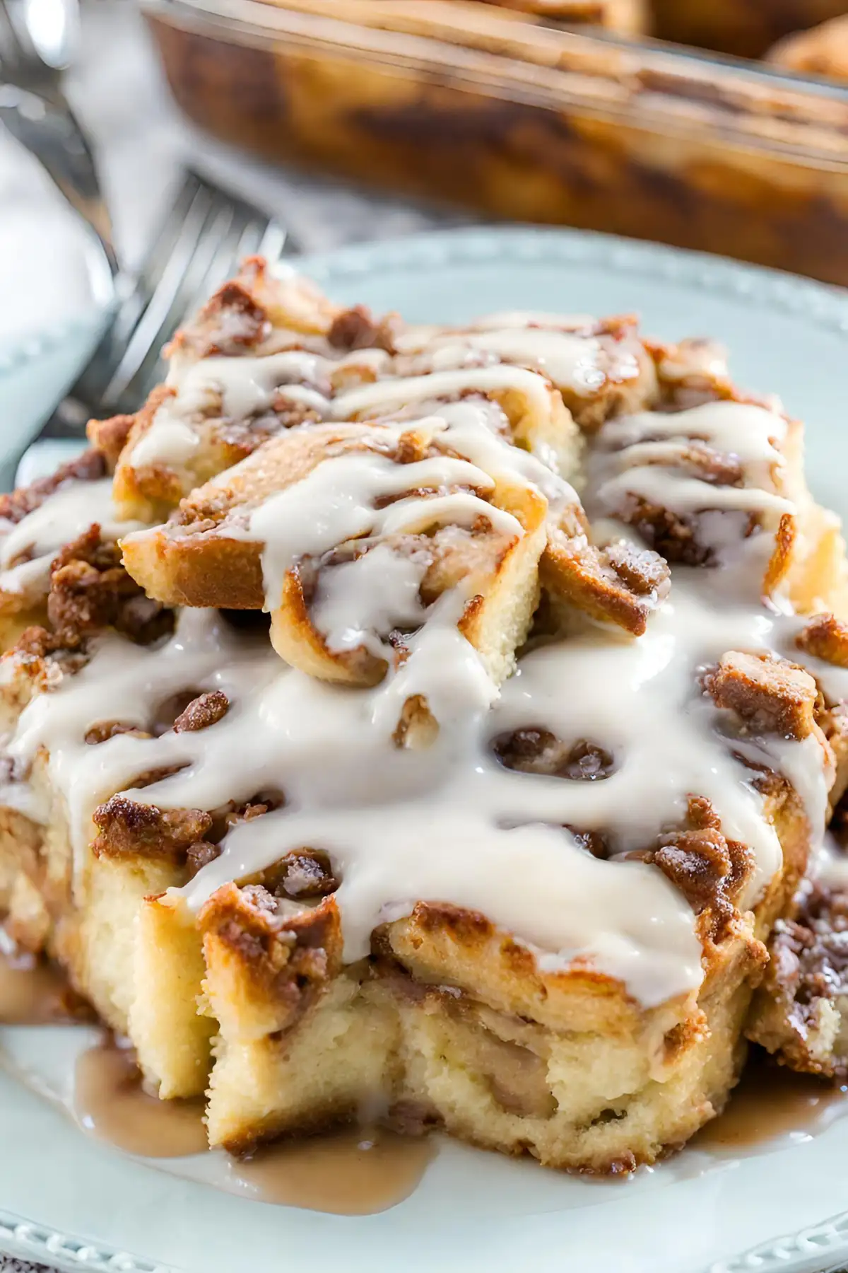 The Recipe Cinnamon Roll French Toast Casserole in a Crock Pot