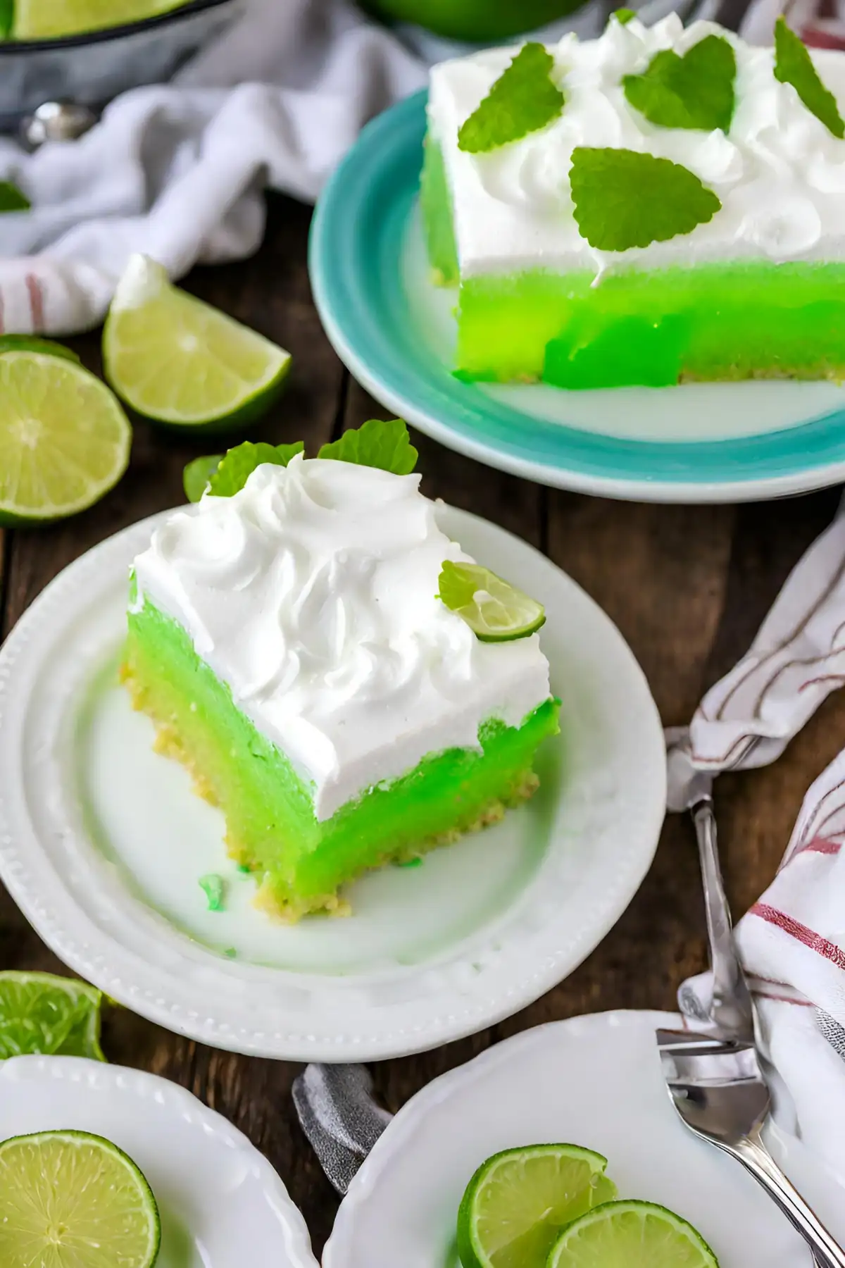 Variations of Lime Jello Poke Cake